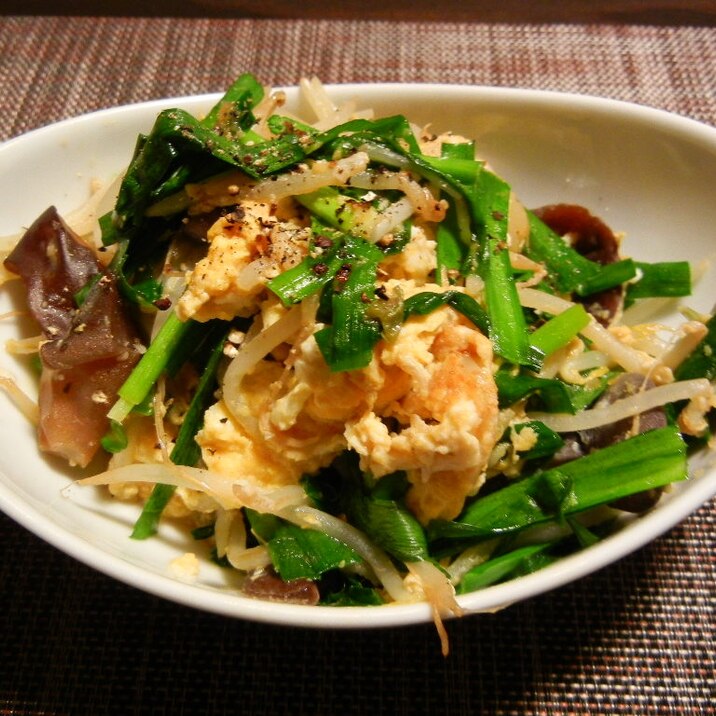 にら玉と生きくらげともやしの炒め レシピ 作り方 By Kon9093 楽天レシピ にら玉と生きくらげともやしの炒め レシピ 作り方 By Kon9093 楽天レシピ